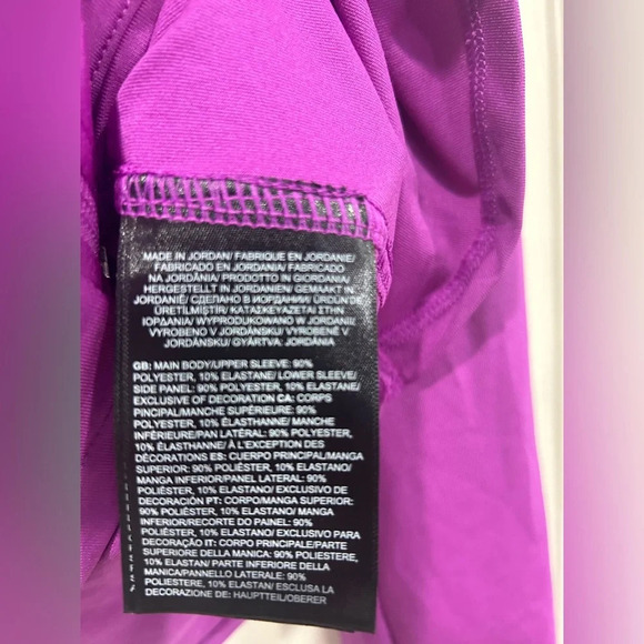 The North Face Girls Medium Amphibious Full-Zip Sun Hoodie Dark Pink Purple NWT - Picture 5 of 9